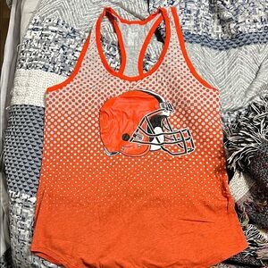 Nike Orange Graphic Tank Top Cleveland Browns